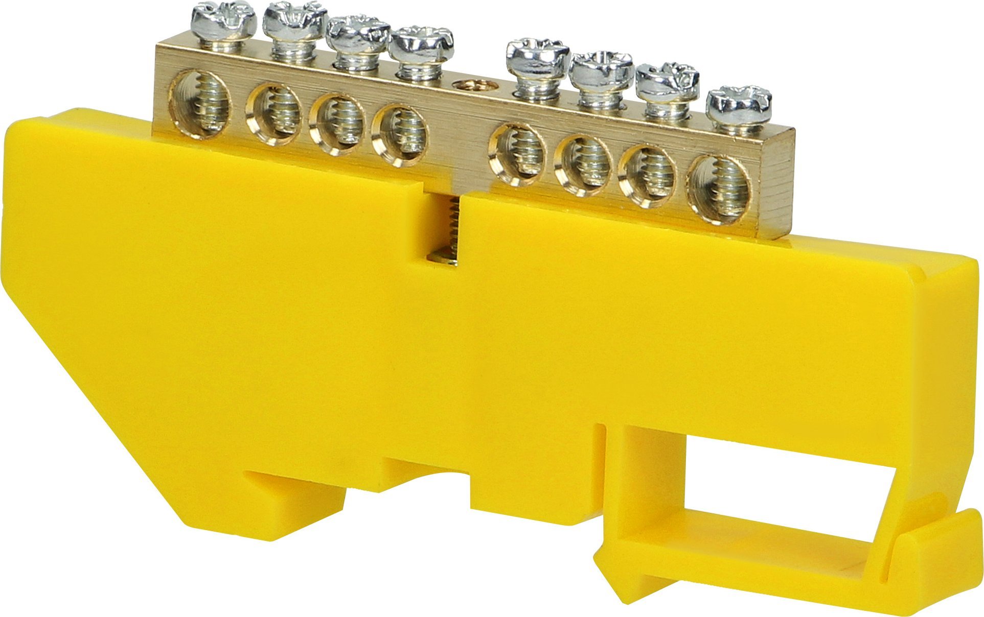 Orno Listwa zaciskowa PE, na szynę TH35, 8 przewodów, żółta