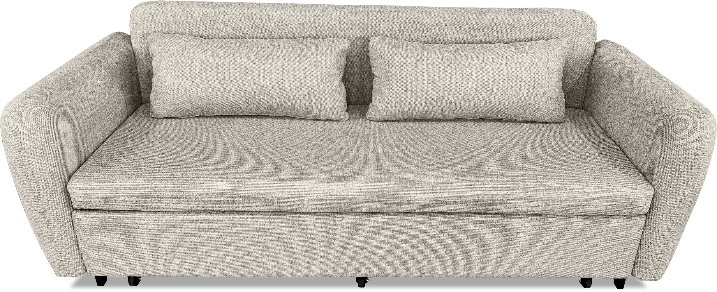 Sofa wypoczynkowa Lily szara szenilowa rozkładana do spania salonu