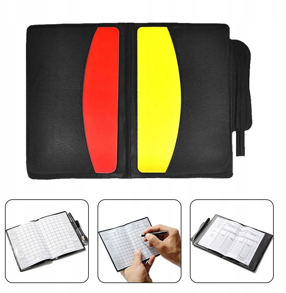 ZESTAW SĘDZIOWSKI Kartki SĘDZIEGO PIŁKI NOŻNEJ Notes OŁÓWEK PIŁKARSKI