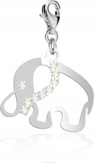 Radziszewska Jewellery Srebrny Charms SŁONIK DEDYKACJA