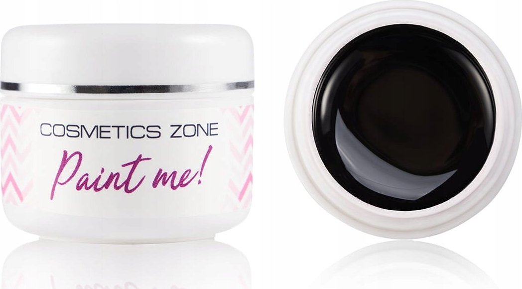 Cosmetics Zone Farbka żelowa do zdobień czarna UV LED 5ml - Totally Black
