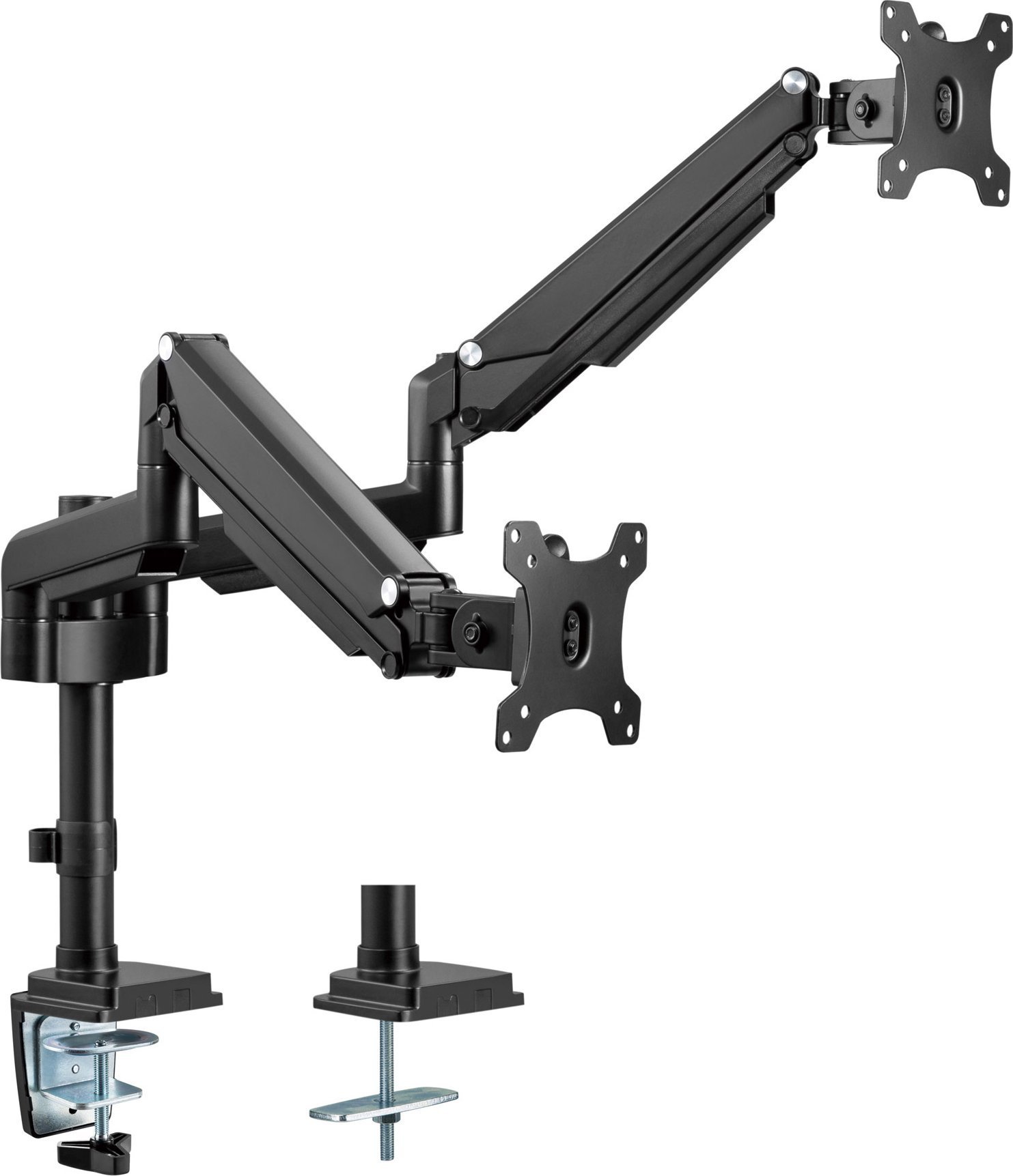 InLine InLine® Desktop Mount with Lifter movable for two Displays up to 82cm 32" max. 9kg