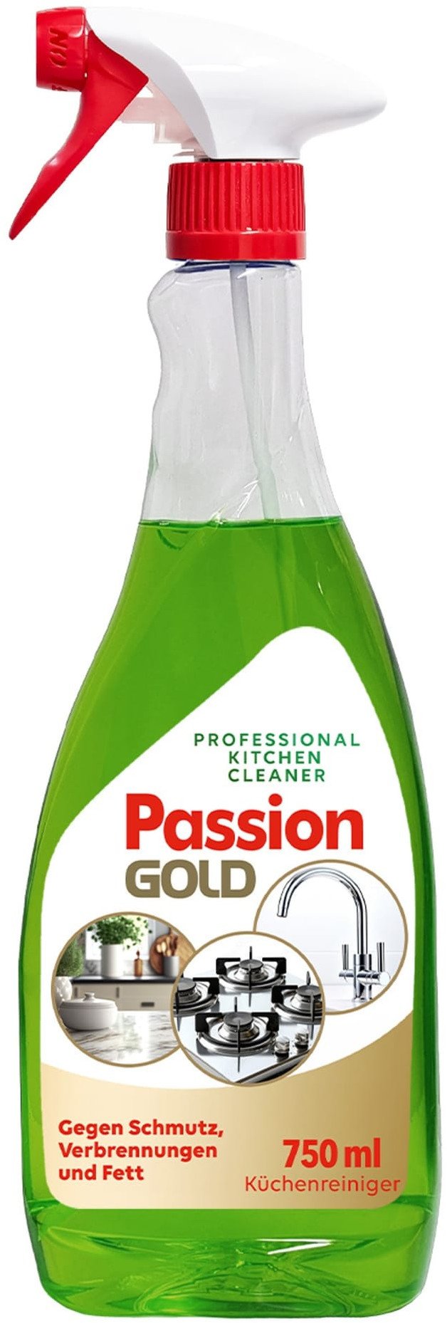 PASSION GOLD Płyn do czyszczenia kuchni w sprayu Professional 750 ml
