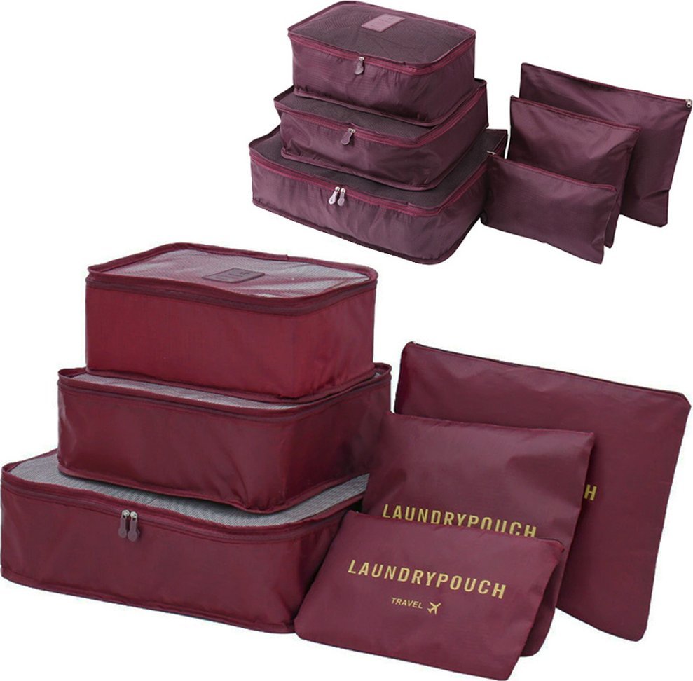 Verk Organizery podróżne do walizki siatki na pranie x6 Organizery podróżne do walizki siatki na pranie x6