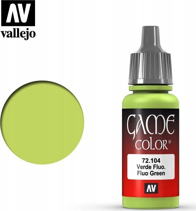 Vallejo Vallejo: 72.104 - Game Color - Fluo - Green (18 ml)