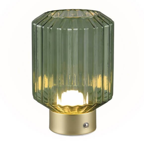 Szklana lampka nocna Lord R57761115 LED 2W 3000K złota zielona