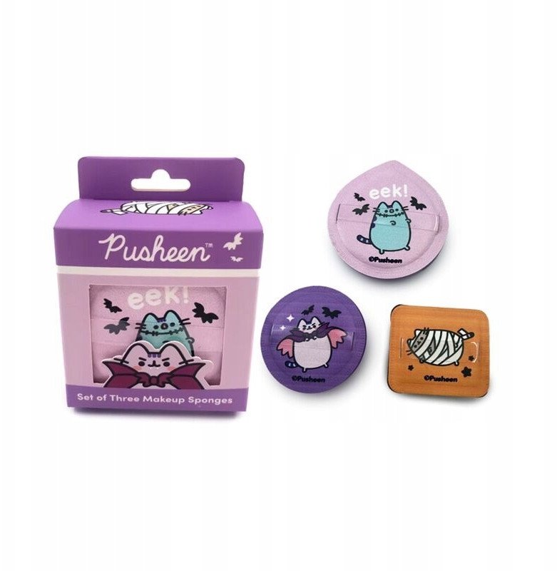 Pusheen Gąbka do makijażu Halloween 3szt