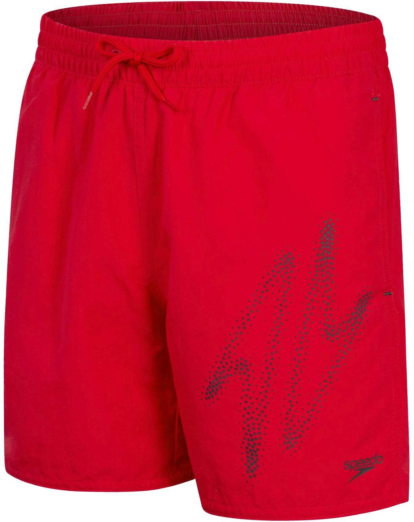 SPEEDO SZORTY JUNIOR HYPER BOOM PLMT 15" WSHT JMFED RED/OXID GREY 8-00318815201 L