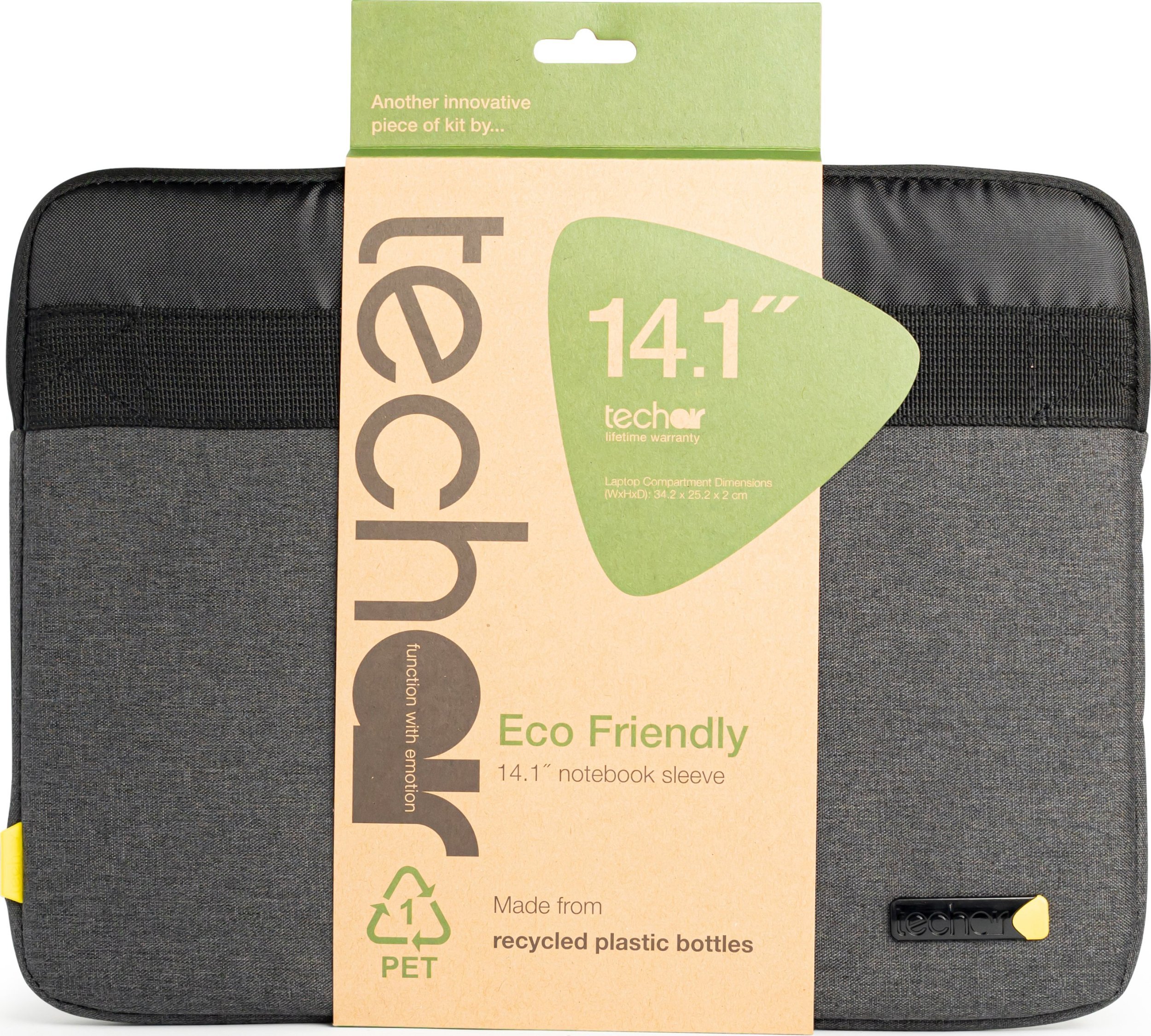 Etui Tech-Air techair Slipcase Eco 12-14.1" dunkel gra