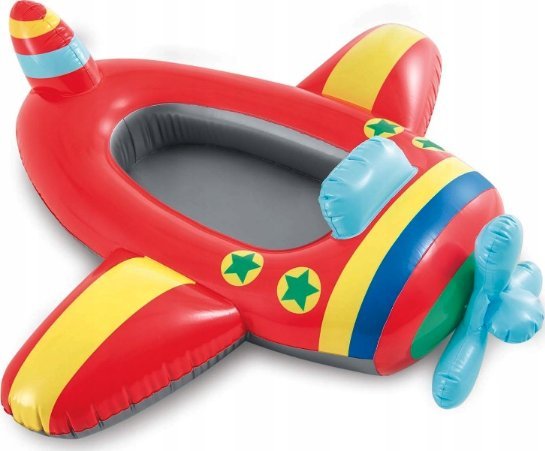 Ponton dmuchany do pływania dla dzieci intex 59380 samolot czerwony