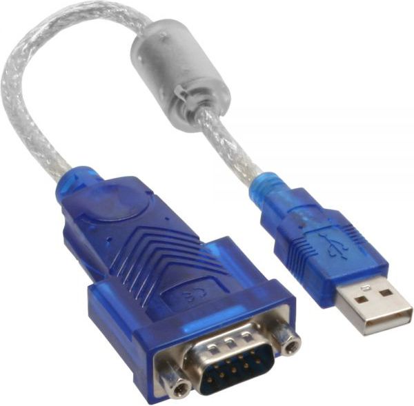Adapter USB InLine USB - RS-232 Niebieski (33304D)