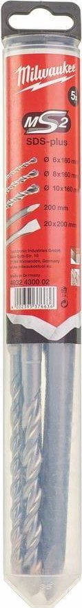 Wiertło Milwaukee MILWAUKEE ZESTAW 5 szt. WIERTEŁ I DŁUT SDS-PLUS