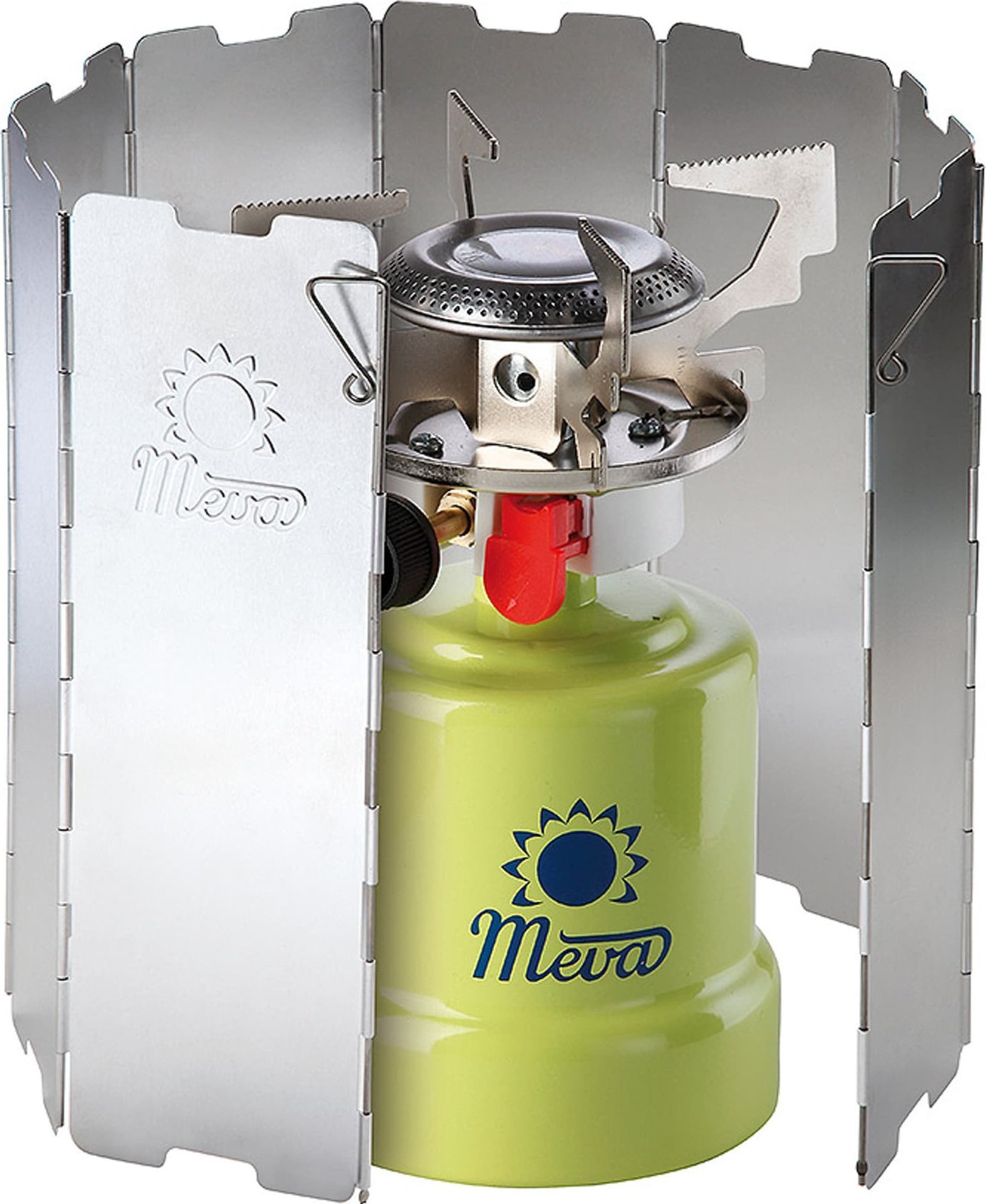 Meva Osłona przeciwwietrzna przed wiatrem do palnika kuchenki turystycznej - srebrna