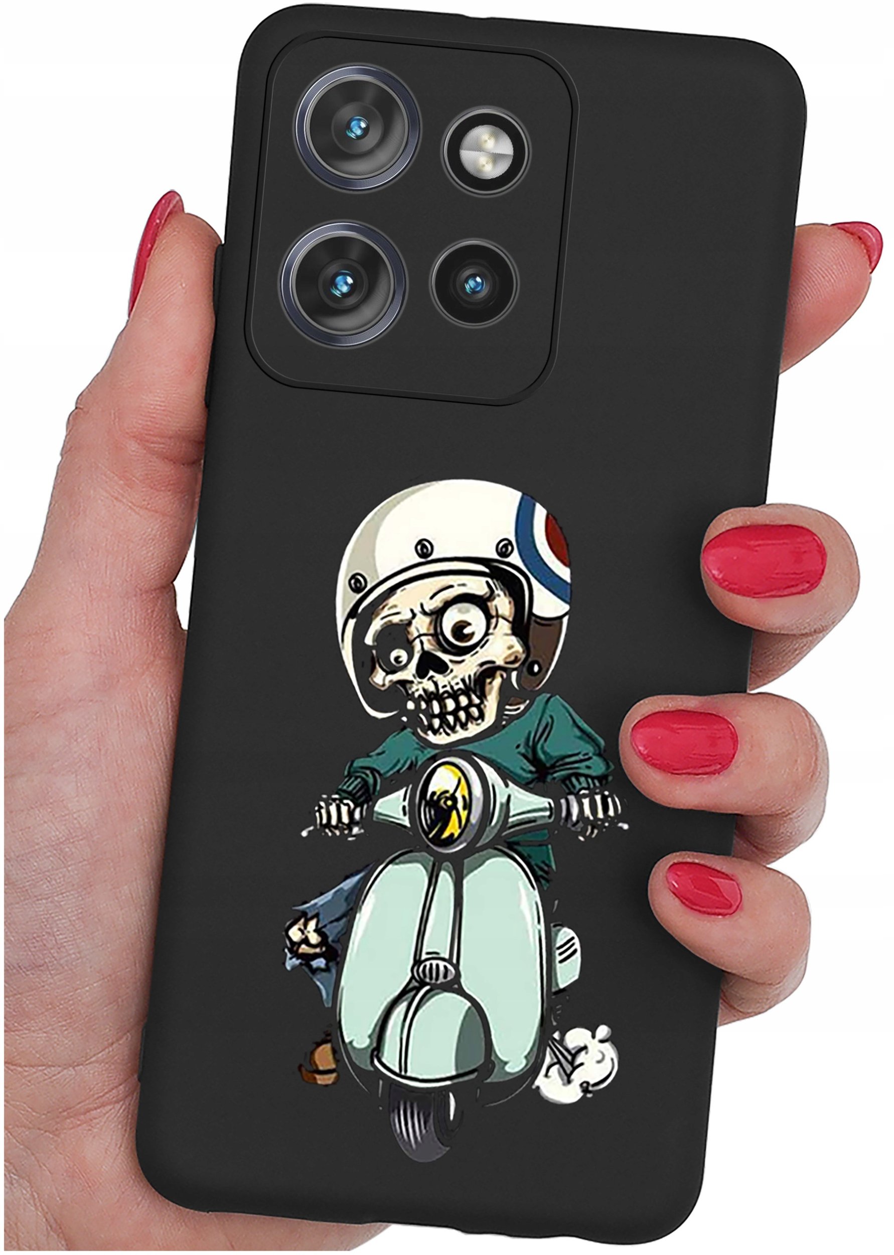 Etui do Motorola Moto EDGE 50 Neo WZORY |SILIKONOWE MATT CASE + SZKŁO 9H