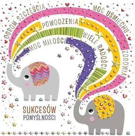 Karnet KW Urodziny - Słonie