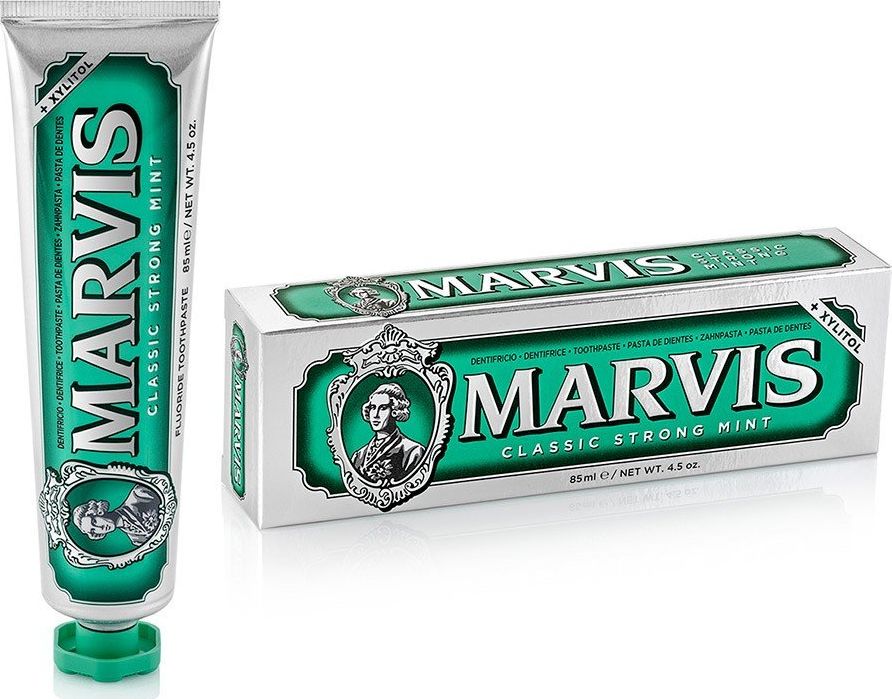 Marvis Fluoride Toothpaste Classic odświeżająca pasta do zębów z fluorem Strong Mint 85ml
