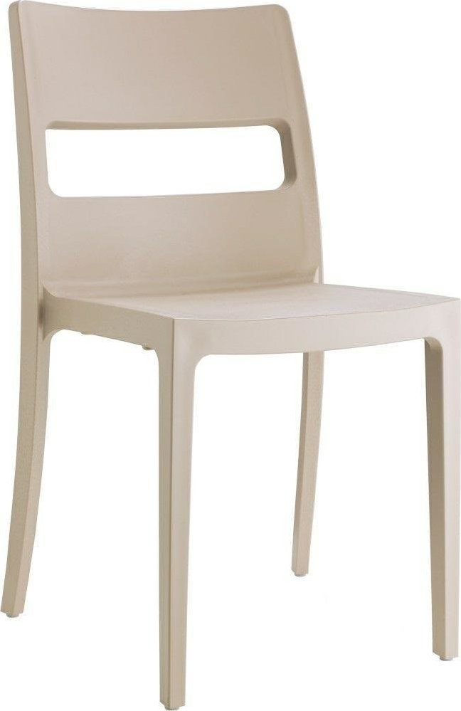 SCAB Design Krzesło Sai beżowe z tworzywa