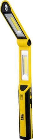KEL Latarka warsztatowa akumulatorowa LED COB 3W+1W 2,6Ah Li-Ion /hak, magnes, powerbank/ LW-2PB