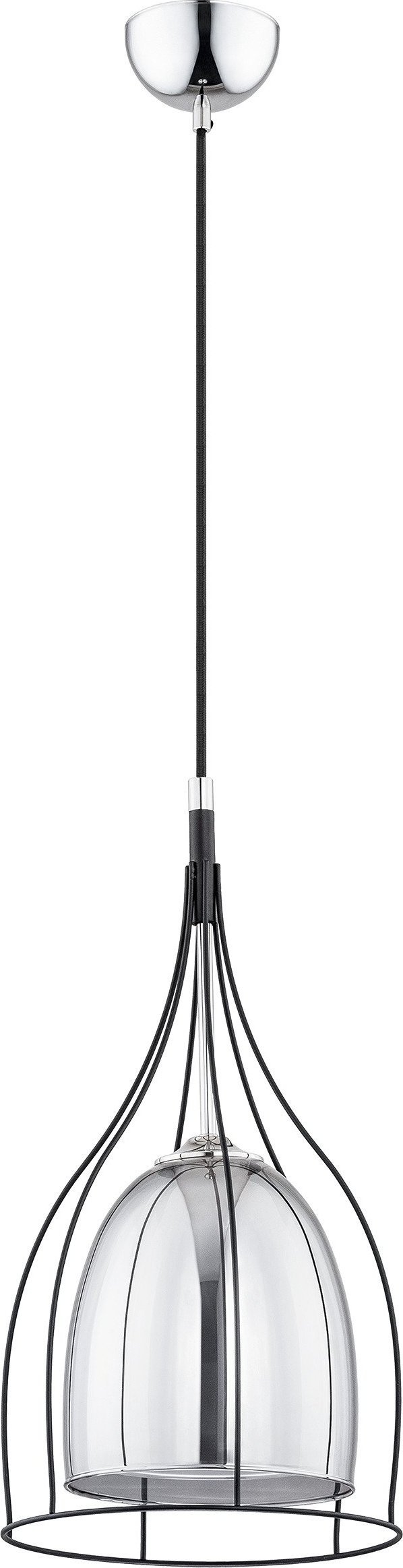 Lampa wisząca Orno ADELE 1P, lampa wisząca, E27 max. 60W, czarna