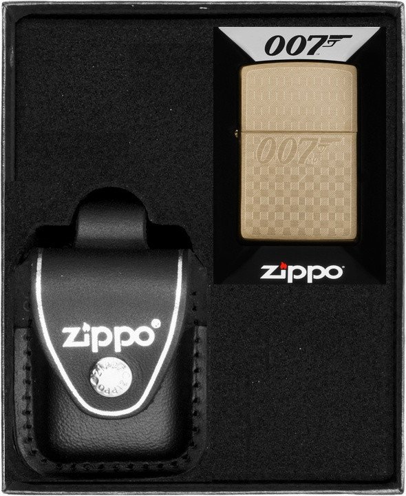 Zestaw ZIPPO Zapalniczka BOND BT 007 GUN LOGO Prezentowy No3
