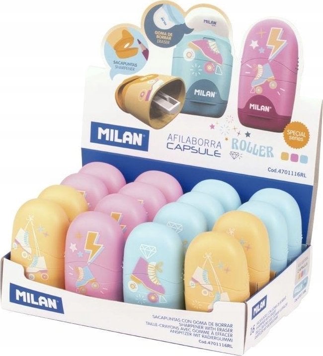 Teka Temperówko - gumka Capsule Roller (16szt) MILAN