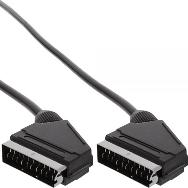 Kabel InLine Scart - Scart 5m czarny (89975)