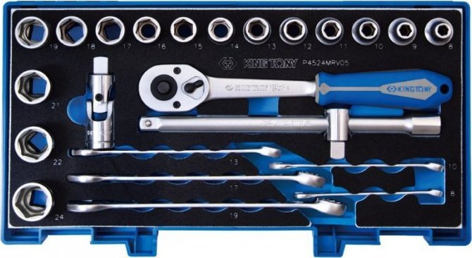 King Tony KOMPLET NASADEK 1/2'' 8-24MM 24 SZTUKI (1 KPL)