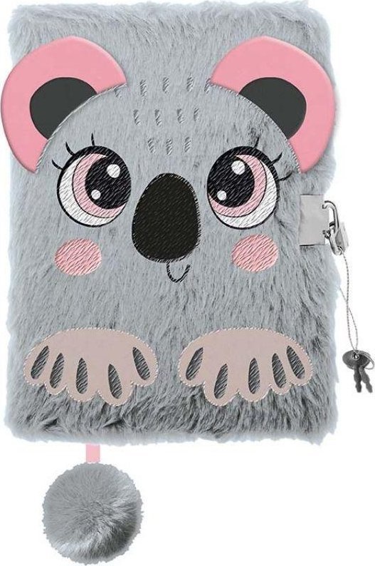 MAJEWSKI Pamiętnik z kłódką włochacz koala A5 96 kartek