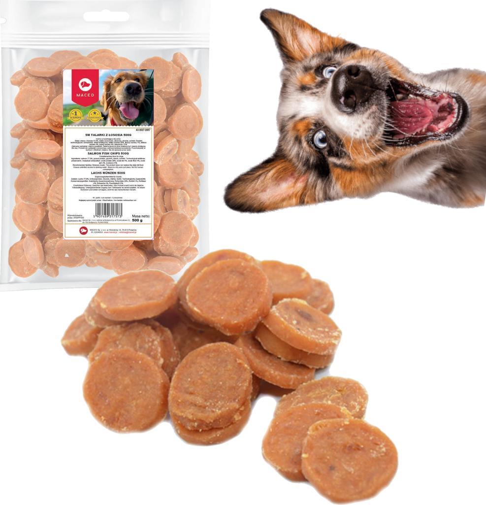 Maced Przysmak dla psa Maced Talarki z ŁOSOSIA 500g