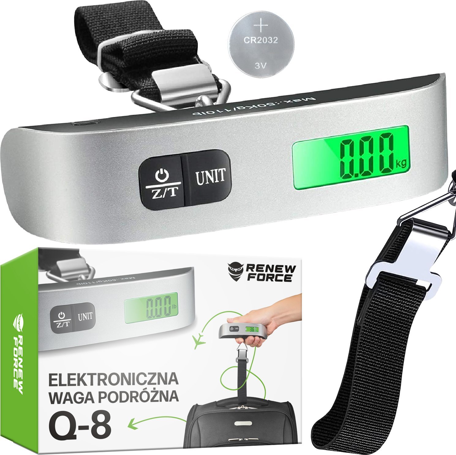 ELEKTRYCZNA WAGA PODRÓŻNA Q-8