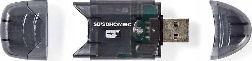 Czytnik Nedis Nedis CRDRU2100BK czytnik kart Czarny