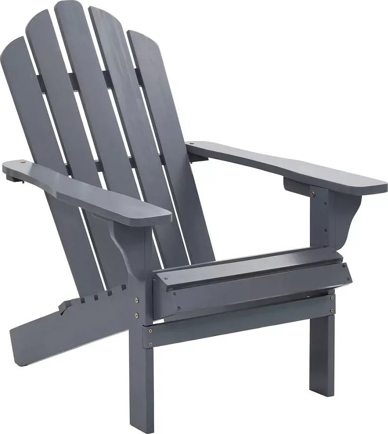 Elior Szare drewniane krzesło ogrodowe - Calan