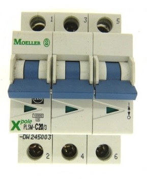 Eaton Wyłącznik nadprądowy PLSM-C20/3-MW 3P C 20A 10kA AC - 242475