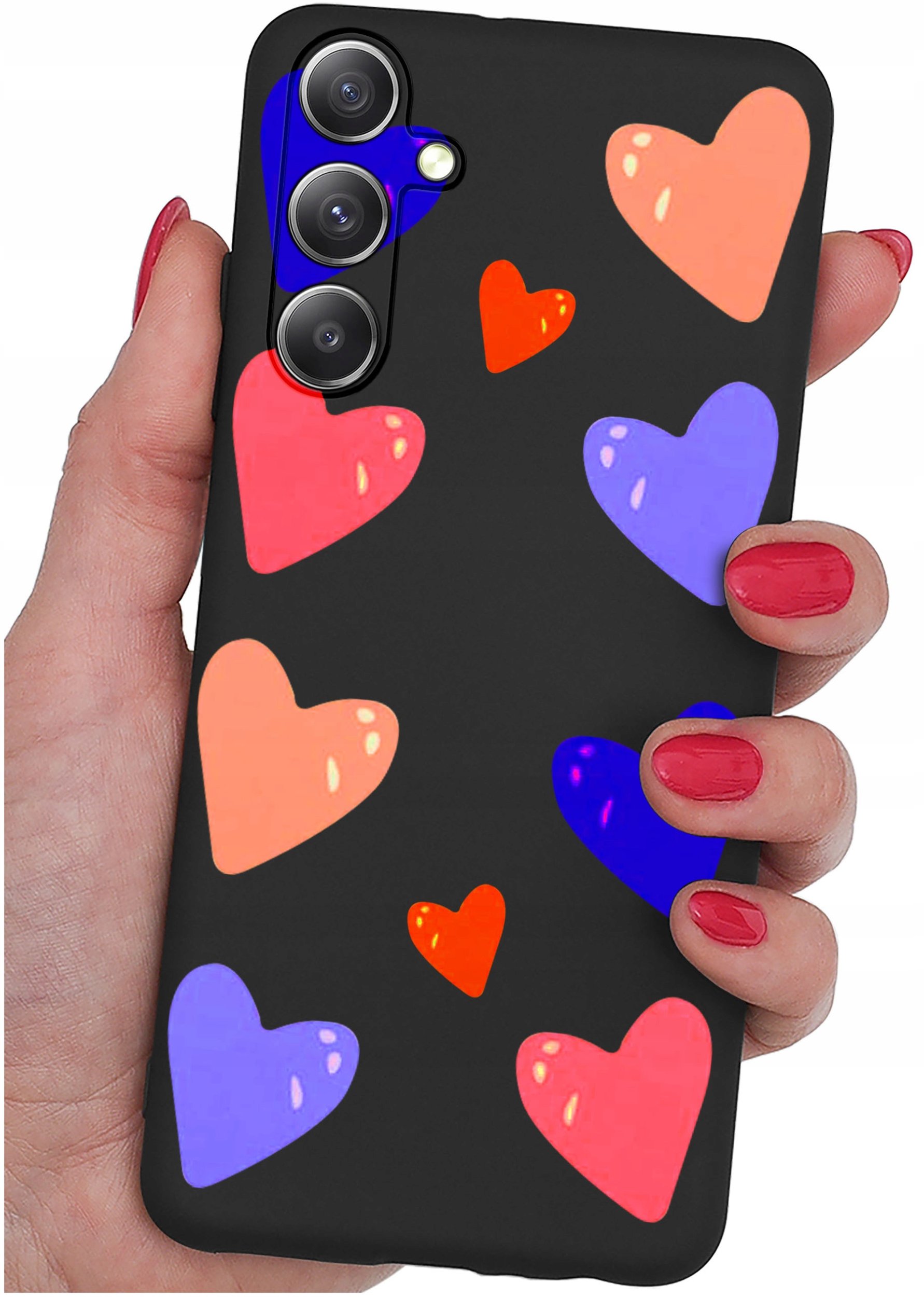 ETUI do Samsung Galaxy S24+ Plus WZORY |SILIKONOWE MATT CASE + SZKŁO 9H