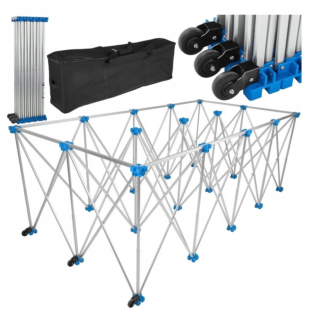 Stolik glazurniczy składany do dużych płytek 230x118x85cm 1000kg (1)