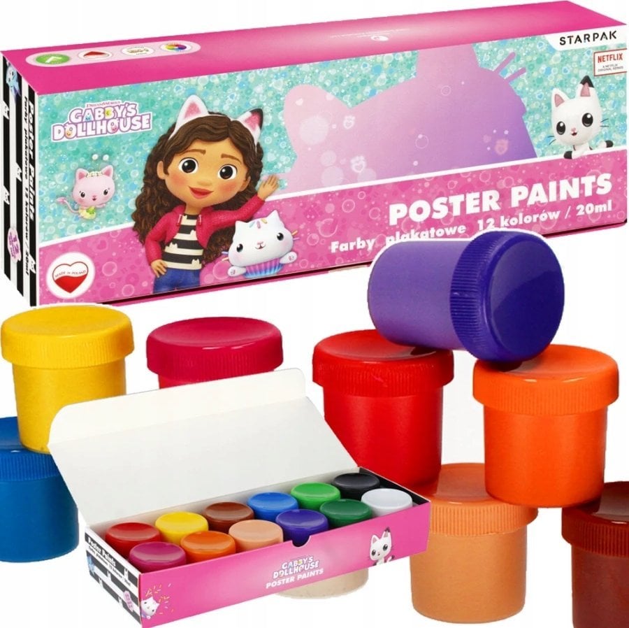 Starpak FARBY PLAK 12KOL 20ML GABBY S DH STK FOL 6/24