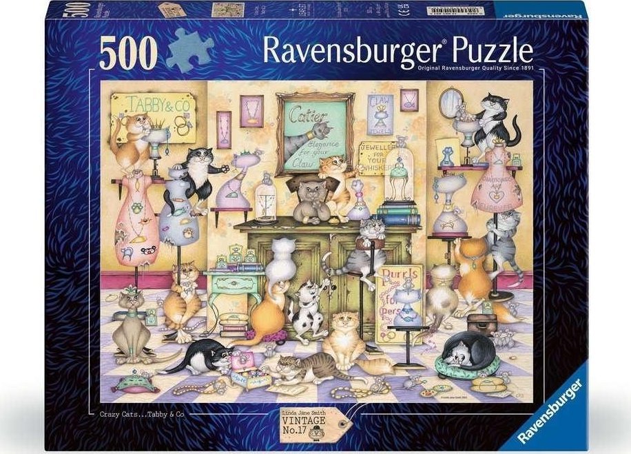 Ravensburger Puzzle Szalone koty 500 elementów