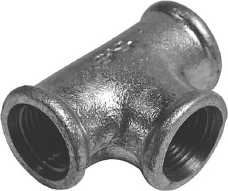 Trójnik redukcyjny 2"x1/2" B1 (DN50xDN15) ocynk; AIZOTR050Z015.NK