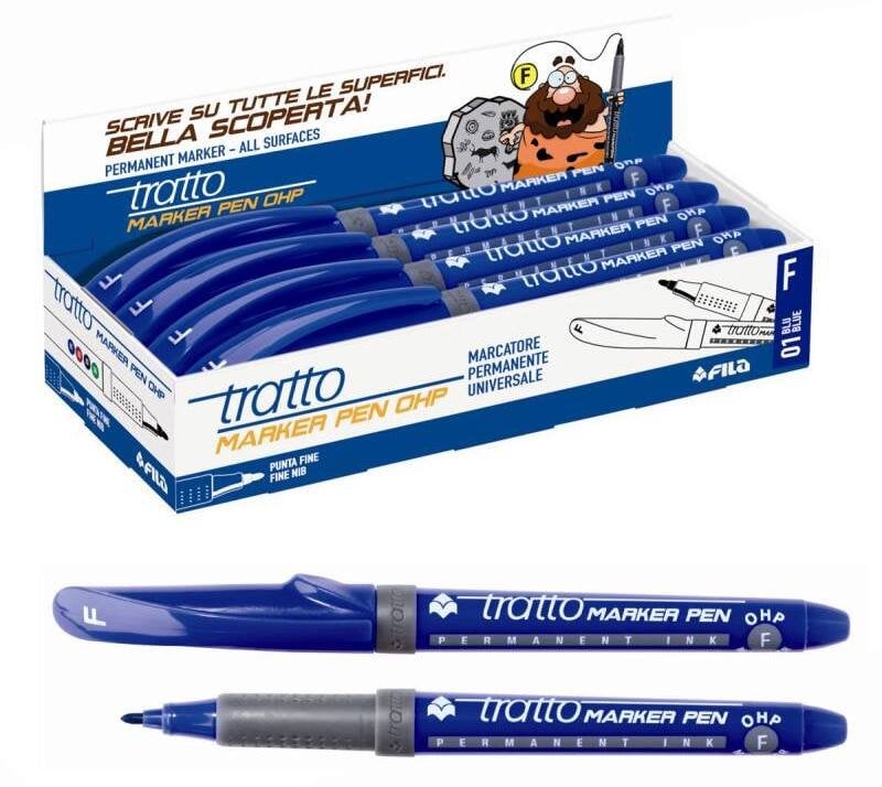 Tratto - Marker permanentny F-2,2 mm Niebieski / 806801