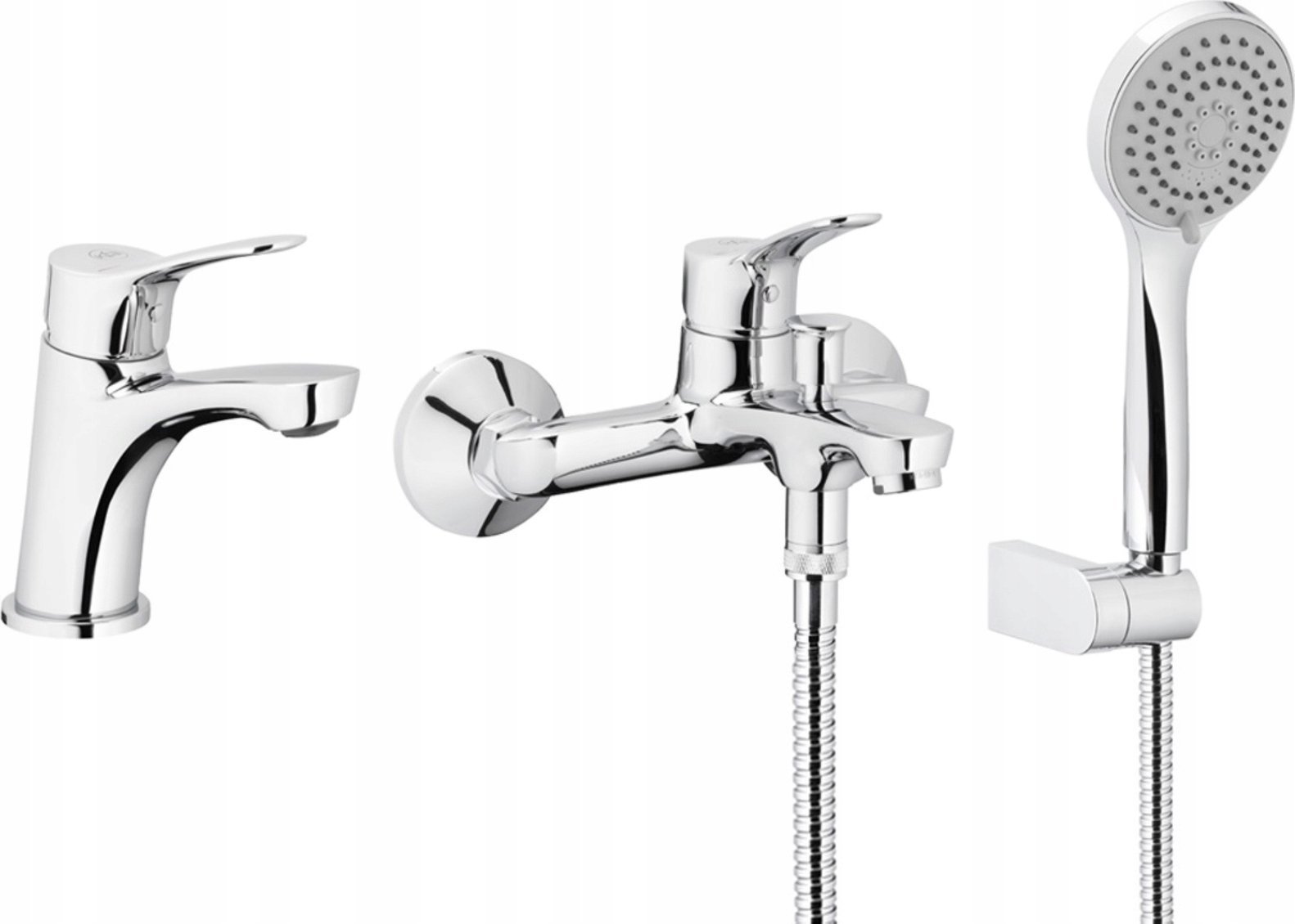 KFA MORRIS ZESTAW 3w1 (BAT.UMYWALKOWA, BAT.WANNOWA, ZESTAW NATRYSKOWY PUNKTOWY), CHROM