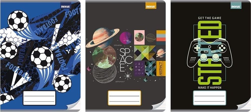 Beniamin Zeszyt A4/32K kolorowe trzy linie Chłopiec (10szt)