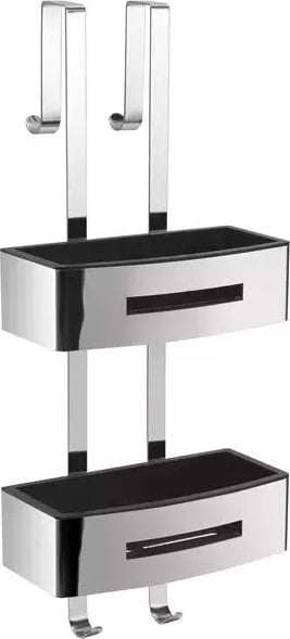 Koszyk prysznicowy Sourcing POSEIDON SHWR BASKET RECTANG POLISH/BLK