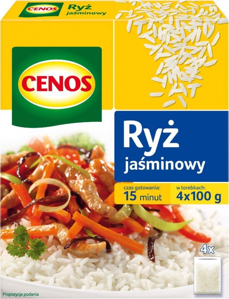 Cenos Cenos Ryż jaśminowy 400 g (4 torebki)