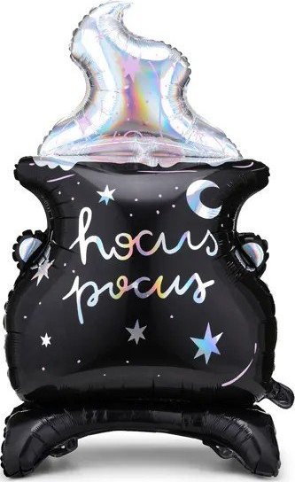 PartyDeco Balon foliowy holograficzny Kociołek na Halloween