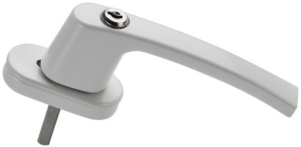 ALU. WINDOW HANDLE LOCKABLE WHITE