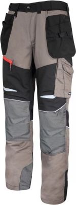 Lahti Pro Spodnie Khaki-czarne ze Wstawkami ze Stretchu 3XL (L4050906)