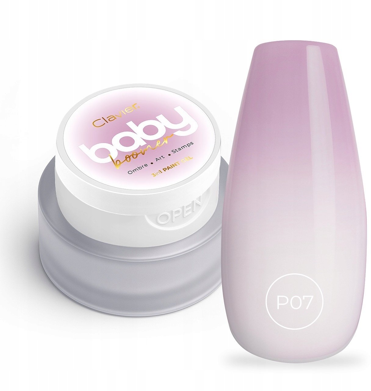 Silcare CLAVIER_Baby Boomer budujący żel 3w1 P07 Florelle 3g