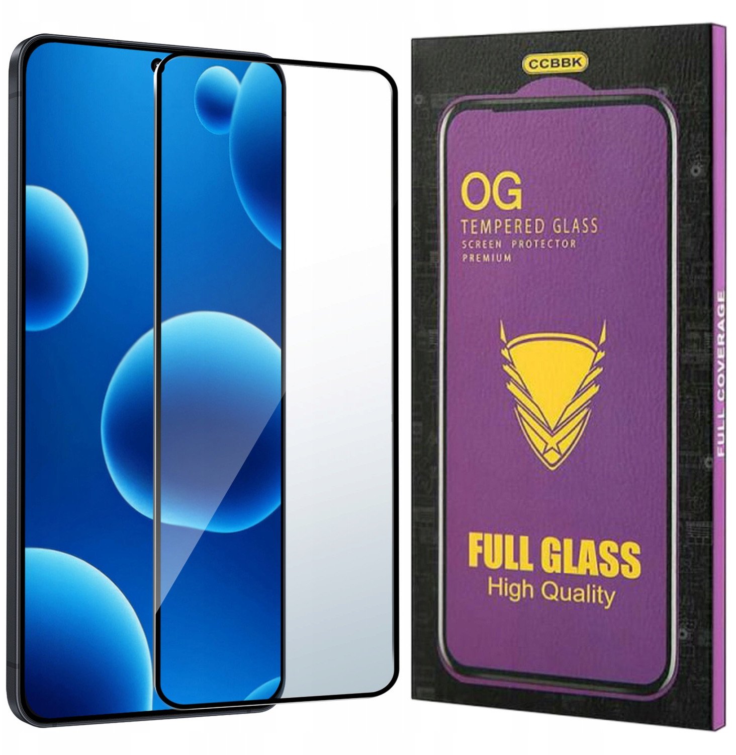 Szkło HARTOWANE 5D do Samsung S25 Edge OG PREMIUM CAŁY EKRAN PEŁNE