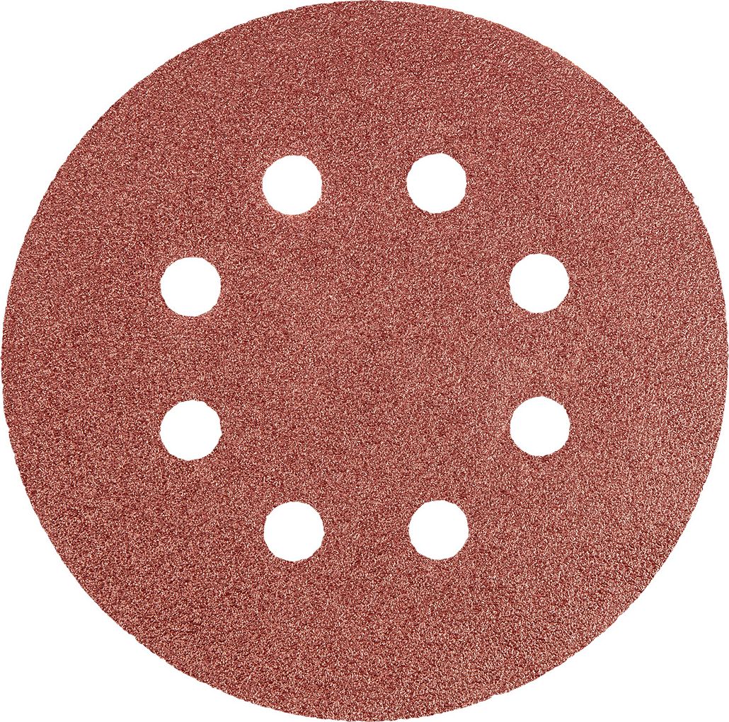 Graphite Krążki ścierne (Krążki ścierne 125 mm, K80, 5 szt., z 8 otworami)