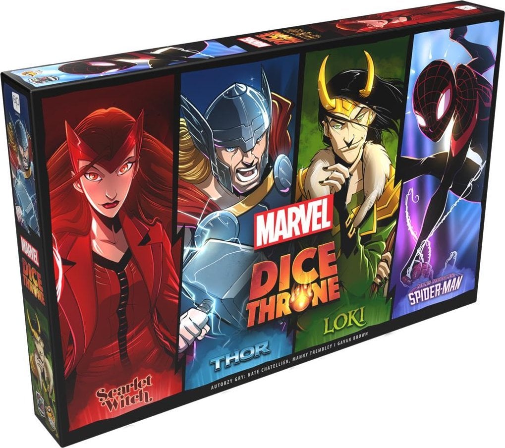 Lucky Duck Games Gra Dice Throne Marvel: Box 1 (Scarlet Witch, Thor, Loki, Spider-Man)